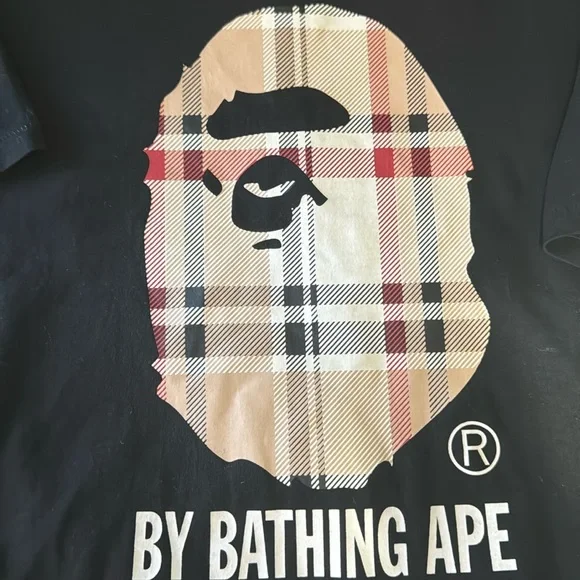 Athletic Burberry x Bape collab